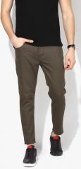 Flying Machine Olive Skinny Fit Mid Rise Clean Look Jeans men