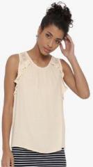 Forever 21 Beige Solid Blouse women