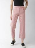 Forever 21 Pink Straight Fit Solid Chinos women