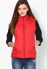 Fort Collins Red Sleeve Less Jacket women