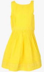 Fs Mini Klub Yellow Casual Dress girls