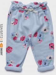 Gap Baby Girls Blue Floral Pull On Pants girls