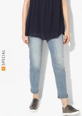 Gap Blue Relaxed Fit Mid Rise Clean Look Jeans women