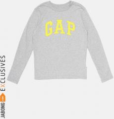 Gap Boys' Logo Long Sleeve T Shirt boys