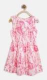 Gap Pink Printed Fit And Flare Dress girls