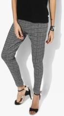 Ginger By Lifestyle Grey Textured Coloured Pant women