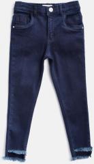 Gini And Jony Blue Slim Fit Mid Rise Jeans girls