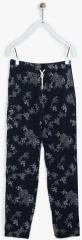 Gini And Jony Navy Blue Slim Fit Trousers girls