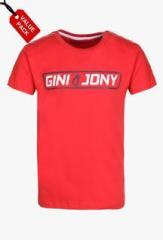 Gini & Jony Pack Of 2 Multicoloured Value Packs T Shirt boys