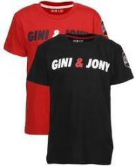 Gini & Jony Pack Of 2 Red Value Packs T Shirt boys