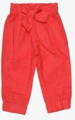 Gini And Jony Red Regular Fit Trouser girls