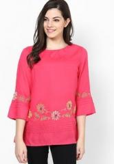Gipsy Embroidered Pink Tunic women