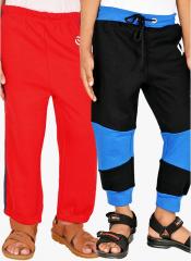 Gkidz Pack Of 2 Multi Colourblocked Joggers Track Pants boys