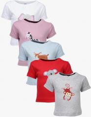 Gkidz Pack Of Multicoloured T Shirtss girls