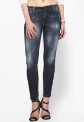 Go Fab Blue Washed Jeans women
