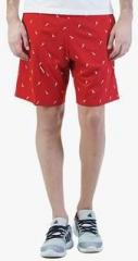 Griffel Red Polyester Shorts & 3/4Ths men