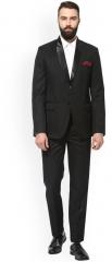 Hangup Black Single Breasted Slim Fit Party Suit men