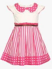 Happy Face Pink Casual Dress girls