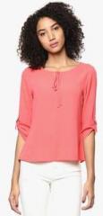 Harpa Pink Solid Blouse women