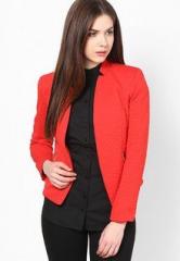 Harpa Red Solid Jacket women