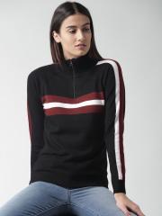 Harvard Black Striped Sweater women