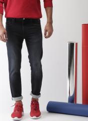 Harvard Navy Blue Skinny Fit Mid Rise Clean Look Jeans men