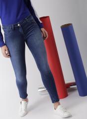 Harvard Navy Blue Skinny Fit Mid Rise Clean Look Jeans women