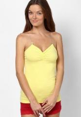 Heart 2 Heart Yellow Camisole With Transparent Strap women