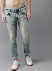 HERE&NOW Men Blue Regular Fit Mid Rise Clean Look Jeans