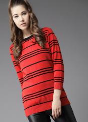 Here&now Red Striped Pullover women
