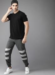 Here&now Solid Charcoal Grey Joggers men
