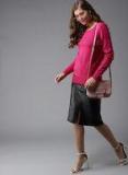 HERE&NOW Women Pink Solid Pullover