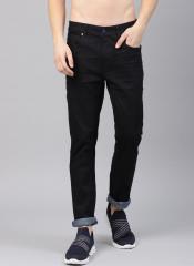 Hrx By Hrithik Roshan Black Slim Fit Mid Rise Clean Look Jeans men