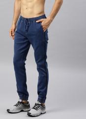 Hrx By Hrithik Roshan Blue Jogger Mid Rise Clean Look Stretchable Jeans men