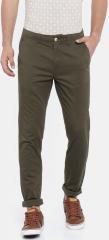 Hrx By Hrithik Roshan Olive Solid Chinos men