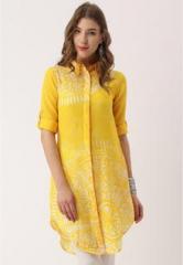 Imara Yellow Printed Tunic women