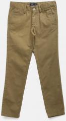 Indian Terrain Brown Solid Trouser boys