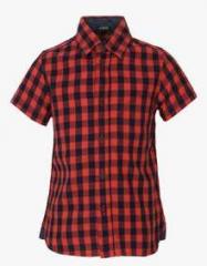 Indian Terrain Red Checked Casual Shirt boys