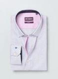 Invictus Pink Printed Slim Fit Formal Shirt men