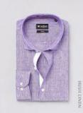 Invictus Purple Estilo Slim Linen Casual Shirt men