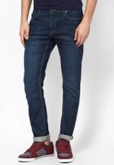Jack & Jones Blue Solids Skinny Fit Jeans men