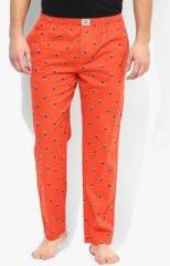 Jack & Jones Orange Printed Pyjama men