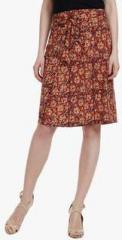 James Scot Multicoloured Flared Skirt women
