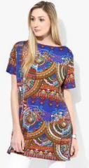 Jc Collection Blue Printed Tunic women
