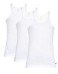 Jockey Pack Of 3 White Innerwear Vests 8820 0305 Ecwht men