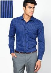 John Miller Blue Striped Slim Fit Formal Shirt men