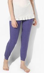 July Nightwear Purple Textured Loungewear Pants women