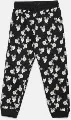 Juniors By Lifestyle Black Printed Joggers girls