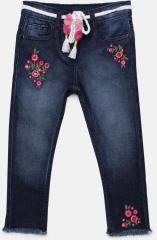 Juniors By Lifestyle Navy Blue Slim Fit Mid Rise Clean Look Jeans girls
