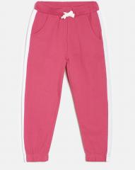 Juniors By Lifestyle Pink & White Joggers girls
